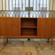 60s teak sideboard 2 sliding doors