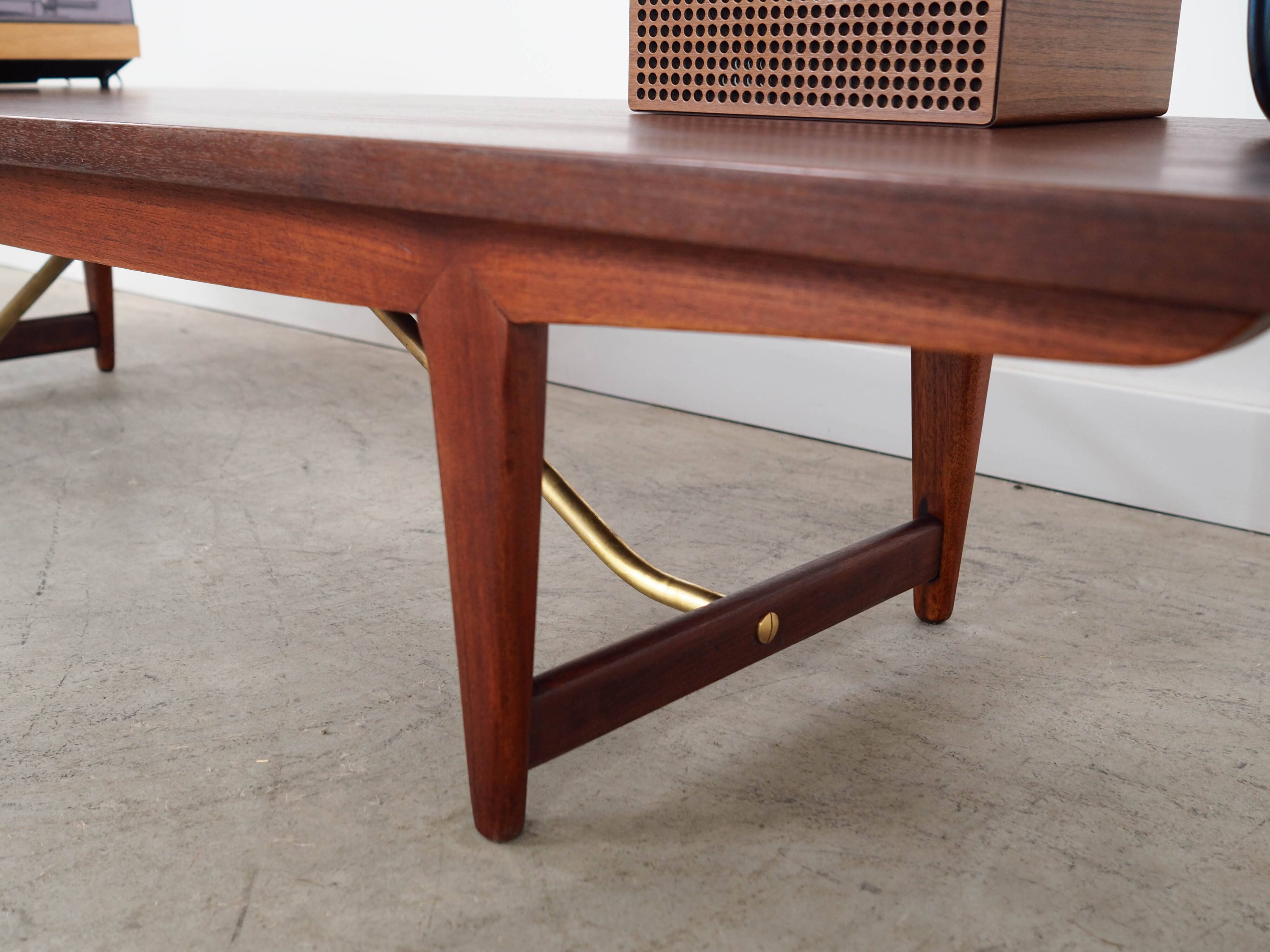Teak lowboard, Danish design, 1980s, made in Denmark