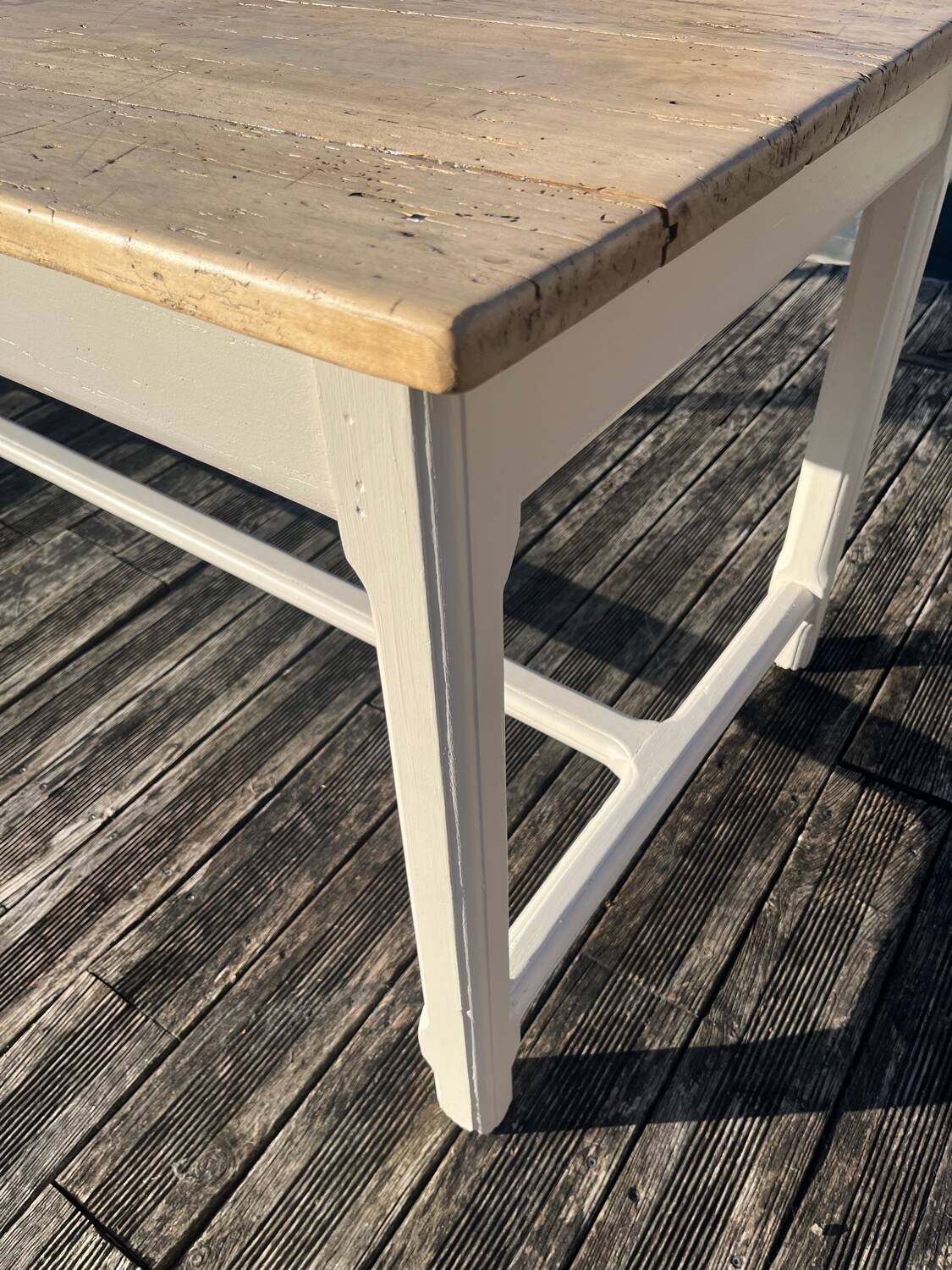 Large old farm table