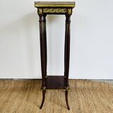 Sellette en bois et laiton doré de style Napoléon III