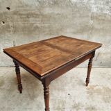 Extendable dining table elm wood