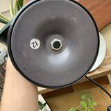 Vintage desk lamp aluminor made in france white and black metal and plastic