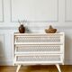 Vintage rattan chest of drawers