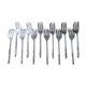 Set of 12 forks with cakes in silver metal Ercuis Russian model.