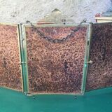 Triptych mirror with pediment around 1900 - 30,5 x 24,5 cm