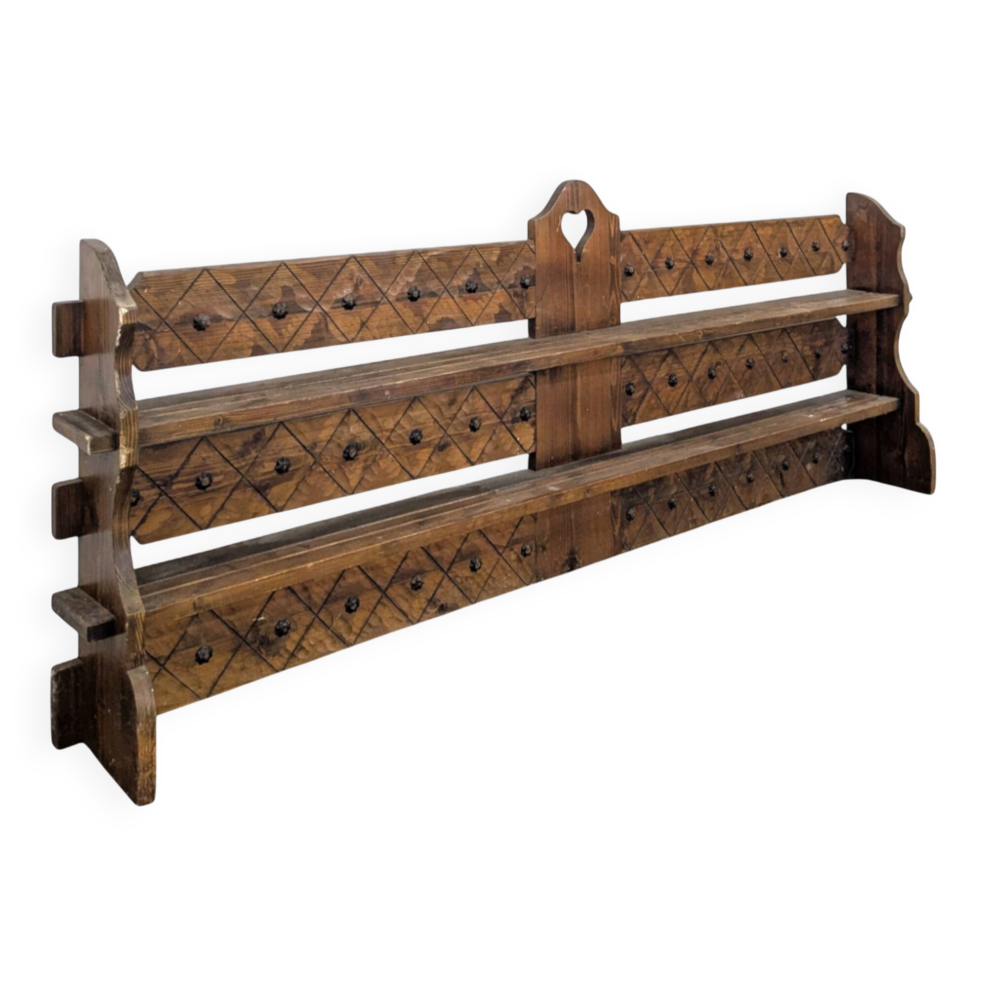 Medieval style wall shelf