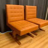 A pair of armchairs by ludvik volak, drevopodnik holesov, czechoslovakia, 1960s