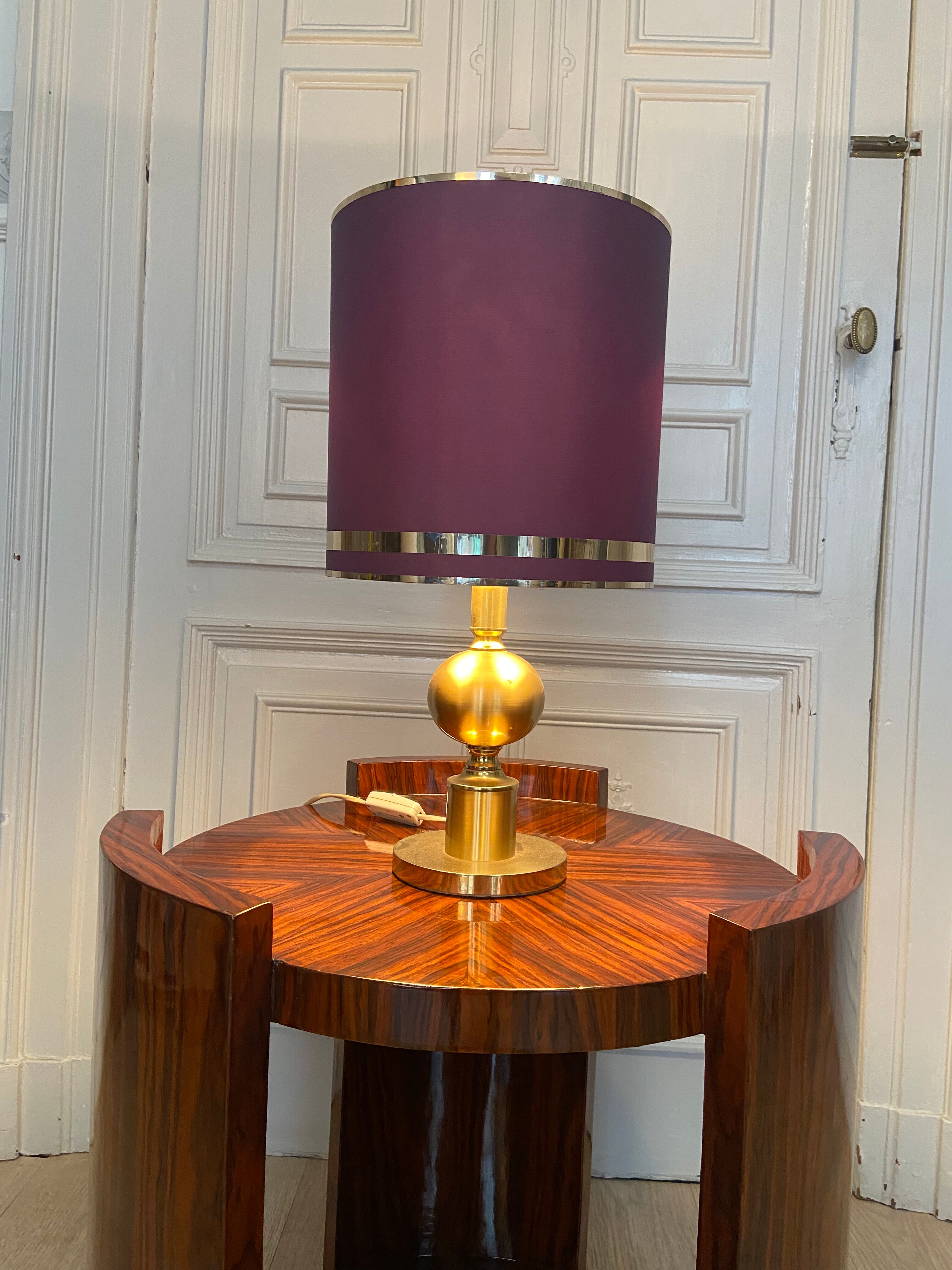 Lampe en laiton, 1970s