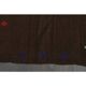 Brown Colorful Vintage Handmade Turkish Kilim Area Rug 94x160