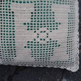 Vintage crochet cushion