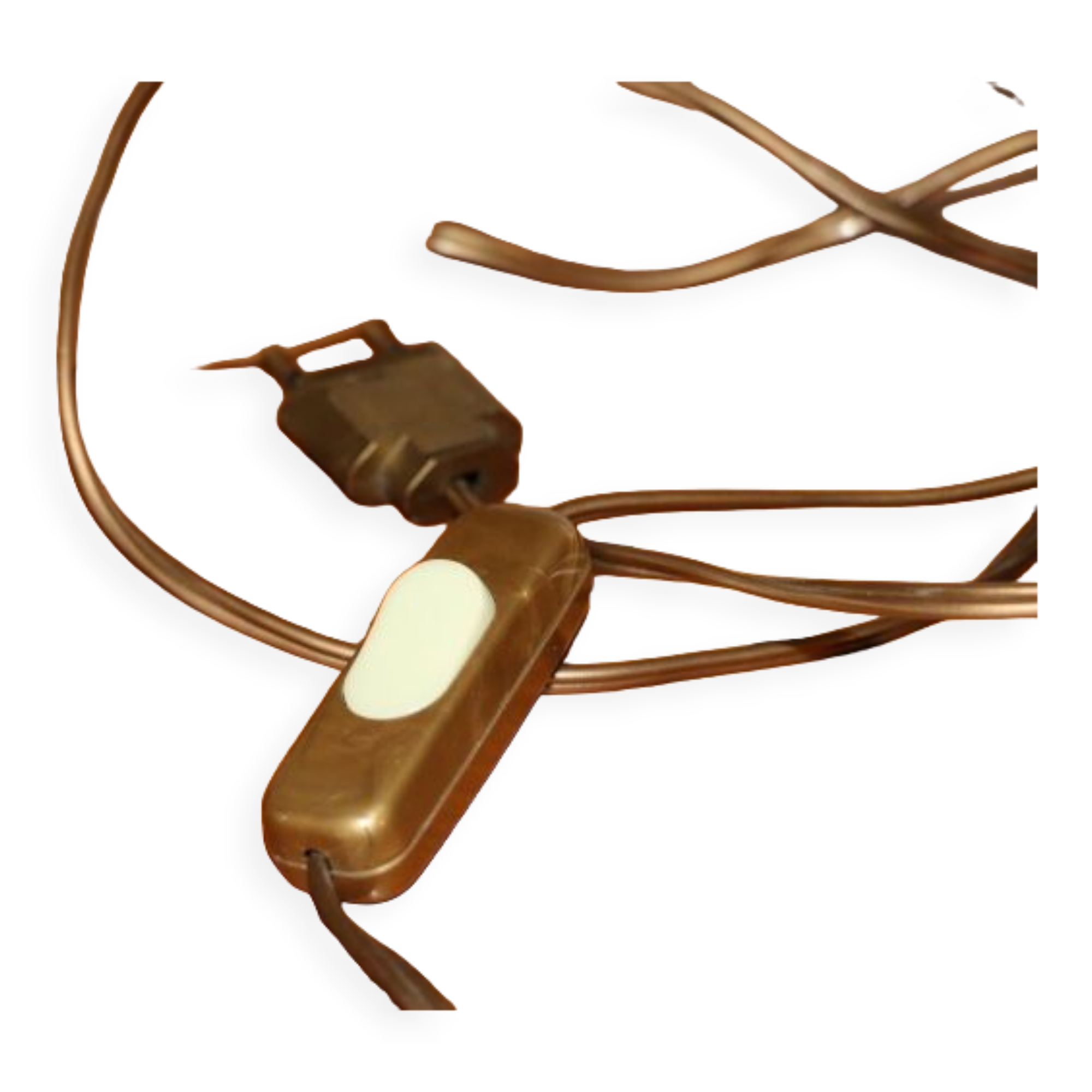 Wood lamp with rope shade 640mm