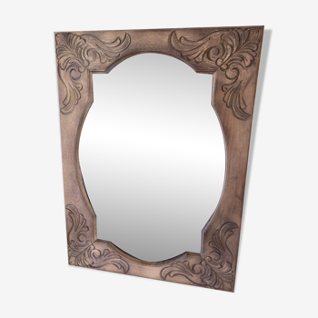 Erased aero oak mirror  59x80cm