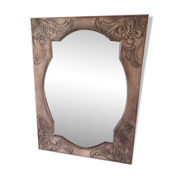 Miroir en chêne aéro gommé 59x80cm