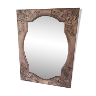 Erased aero oak mirror  59x80cm