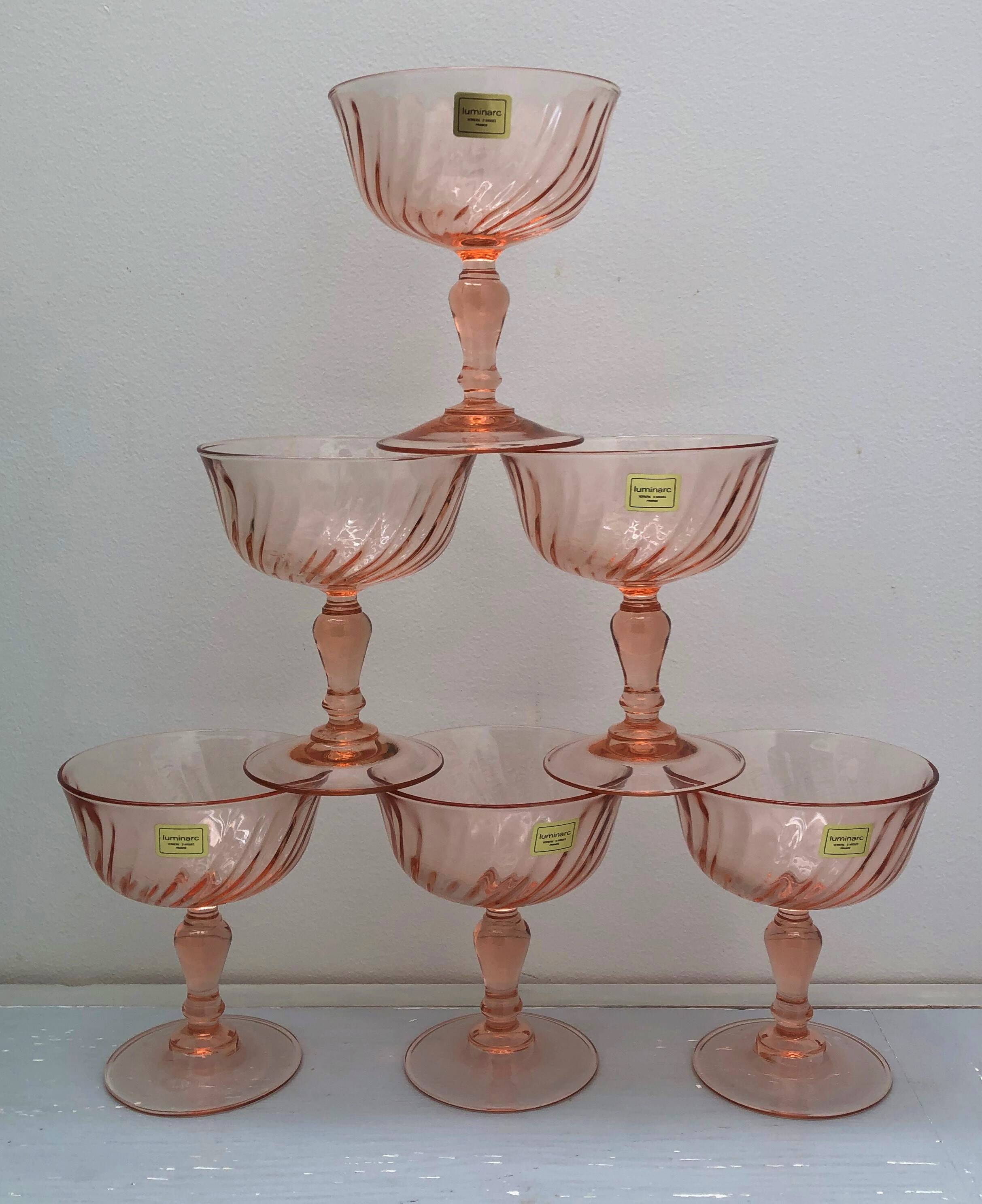 Rosaline champagne glass 70s design
