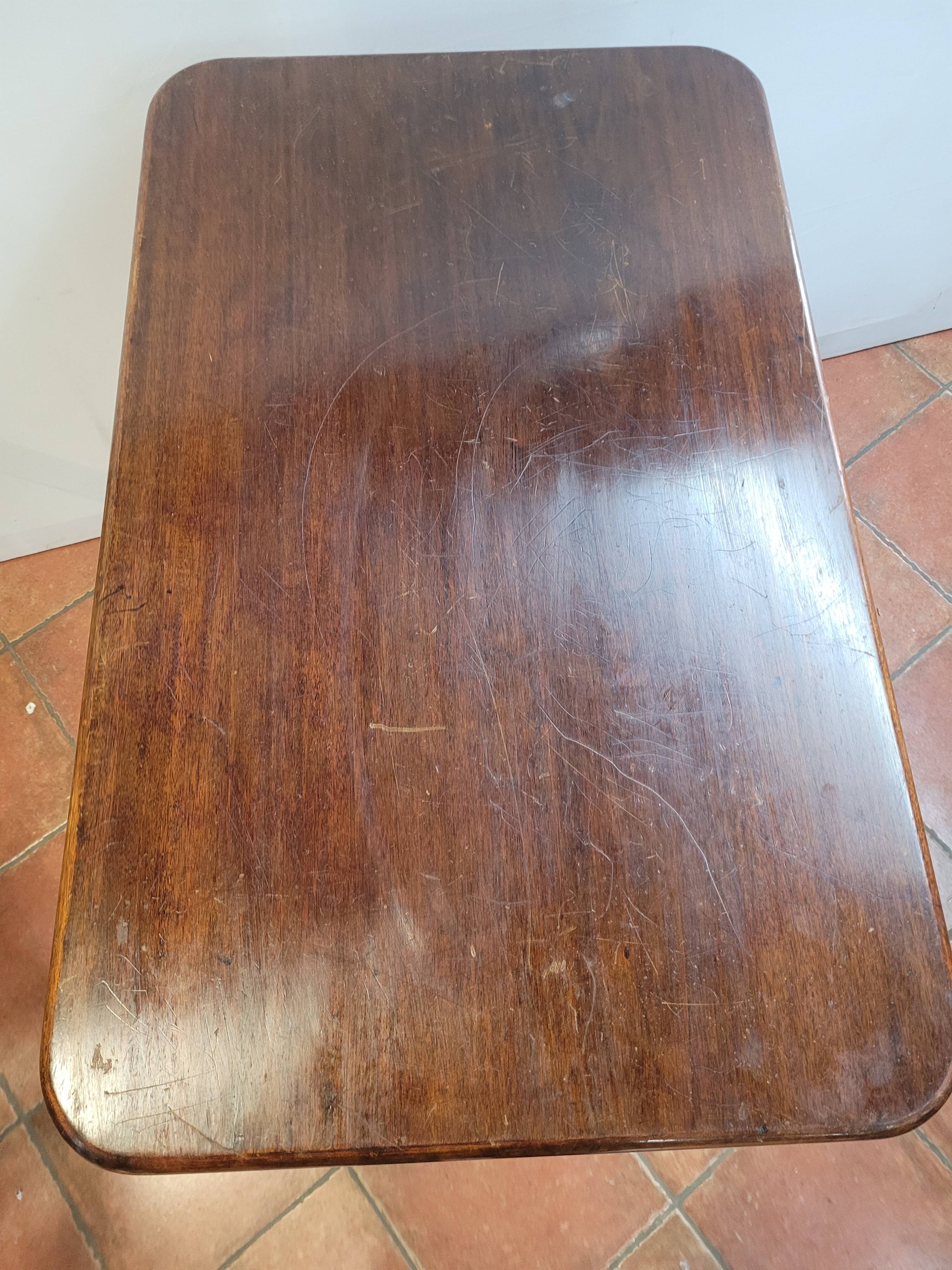 Antique mahogany bistro table