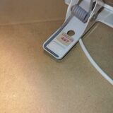 Vintage white clip-on spotlight lamp Lita