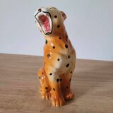 Leopard ceramic statuette - FG Francesco Guarino. 70-80
