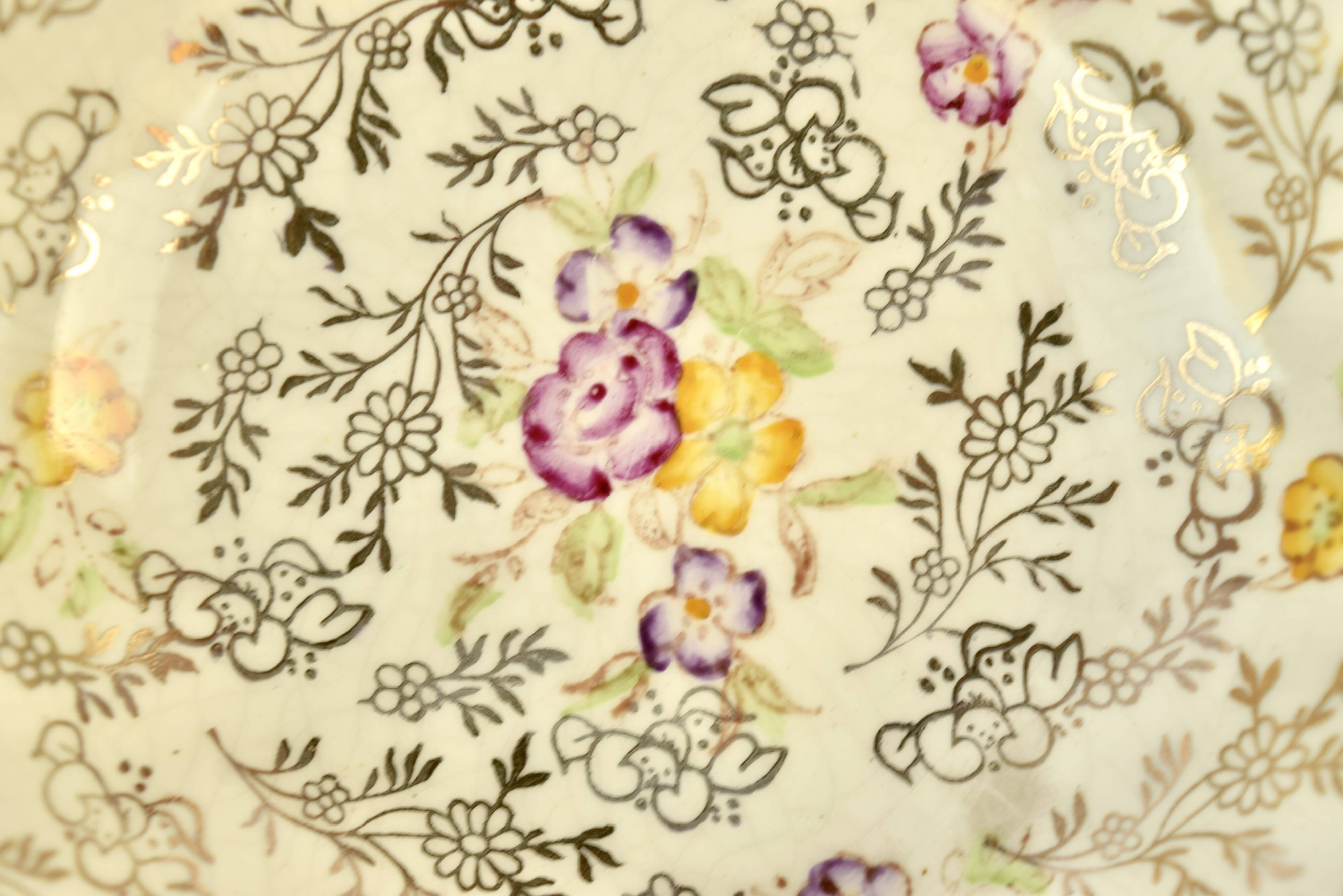 Vintage porcelain zakouski display James Kent Ltd - Longton - Made in England