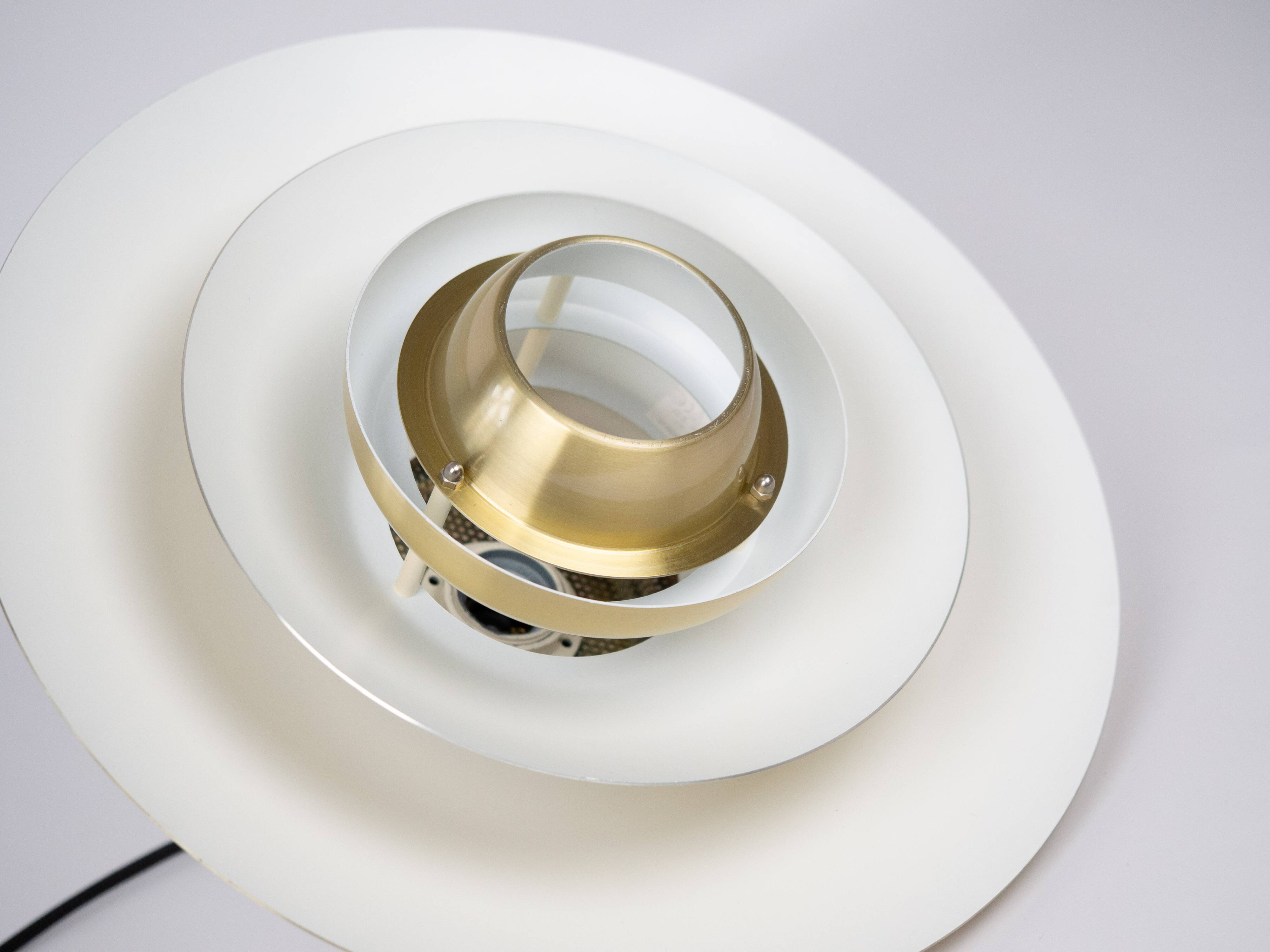 Lampe suspendue vintage danoise Lotus par Kurt Wiborg, Jeka, années 1980.