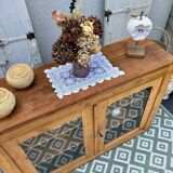 Raw wood display case