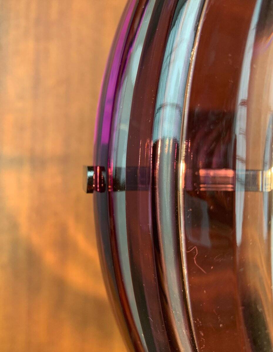 Postmodern glass mushroom table lamp, Italy