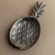 Vintage 1960s pineapple coupe, silver-plated, tropical shape design, table decoration, elegant gift idea.