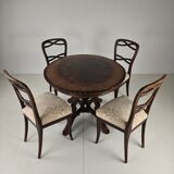 Set of four Black Forest dining chairs by Horrix