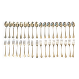 Set of 18 Christofle silver-plated cutlery, Printania model