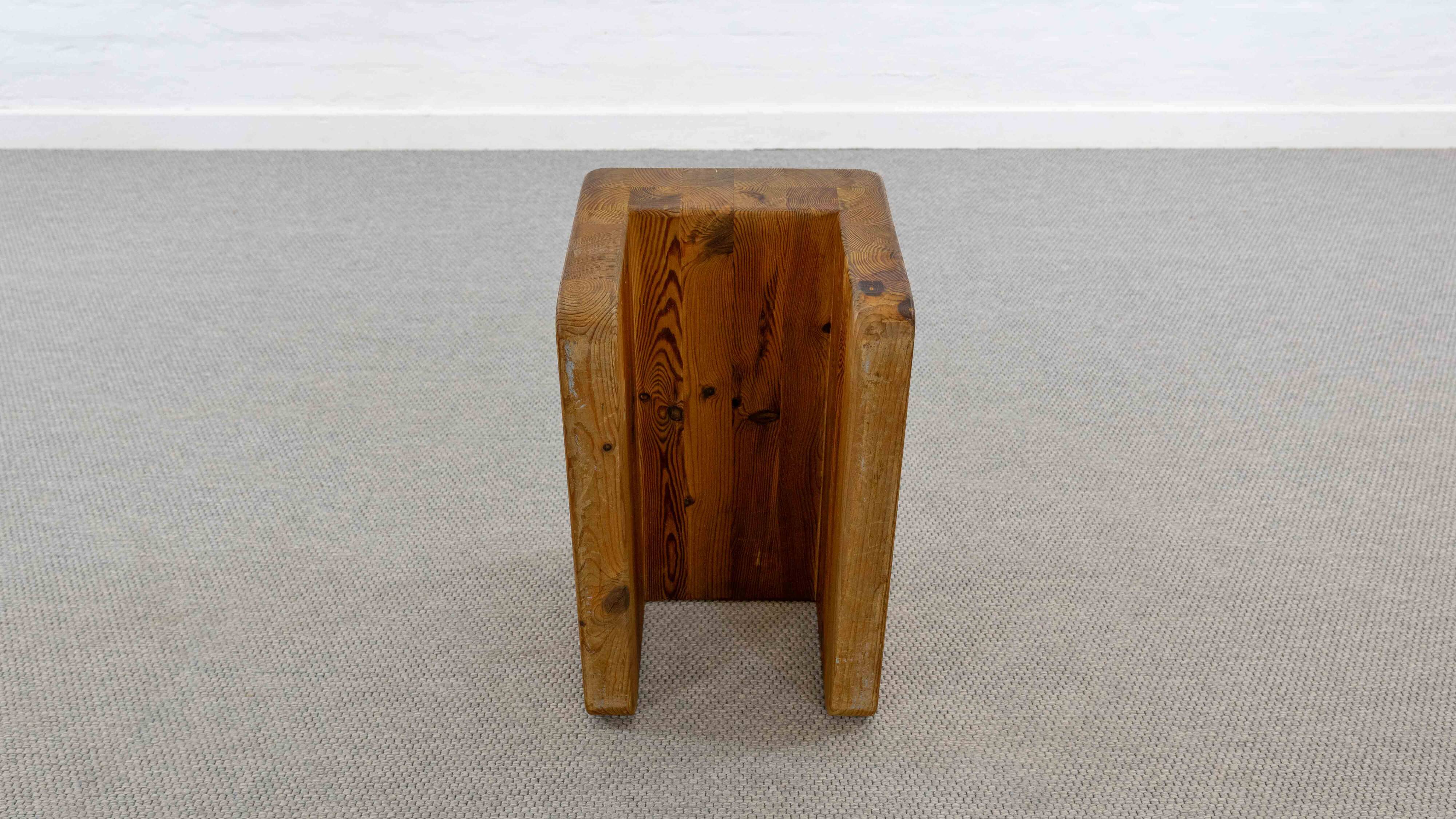 Palle Stool in Pine, Sweden, 70s