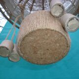 Jute hanging lamp for children's room