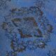 Tapis vintage en laine bleu fait main 5x8, 163x268 cm