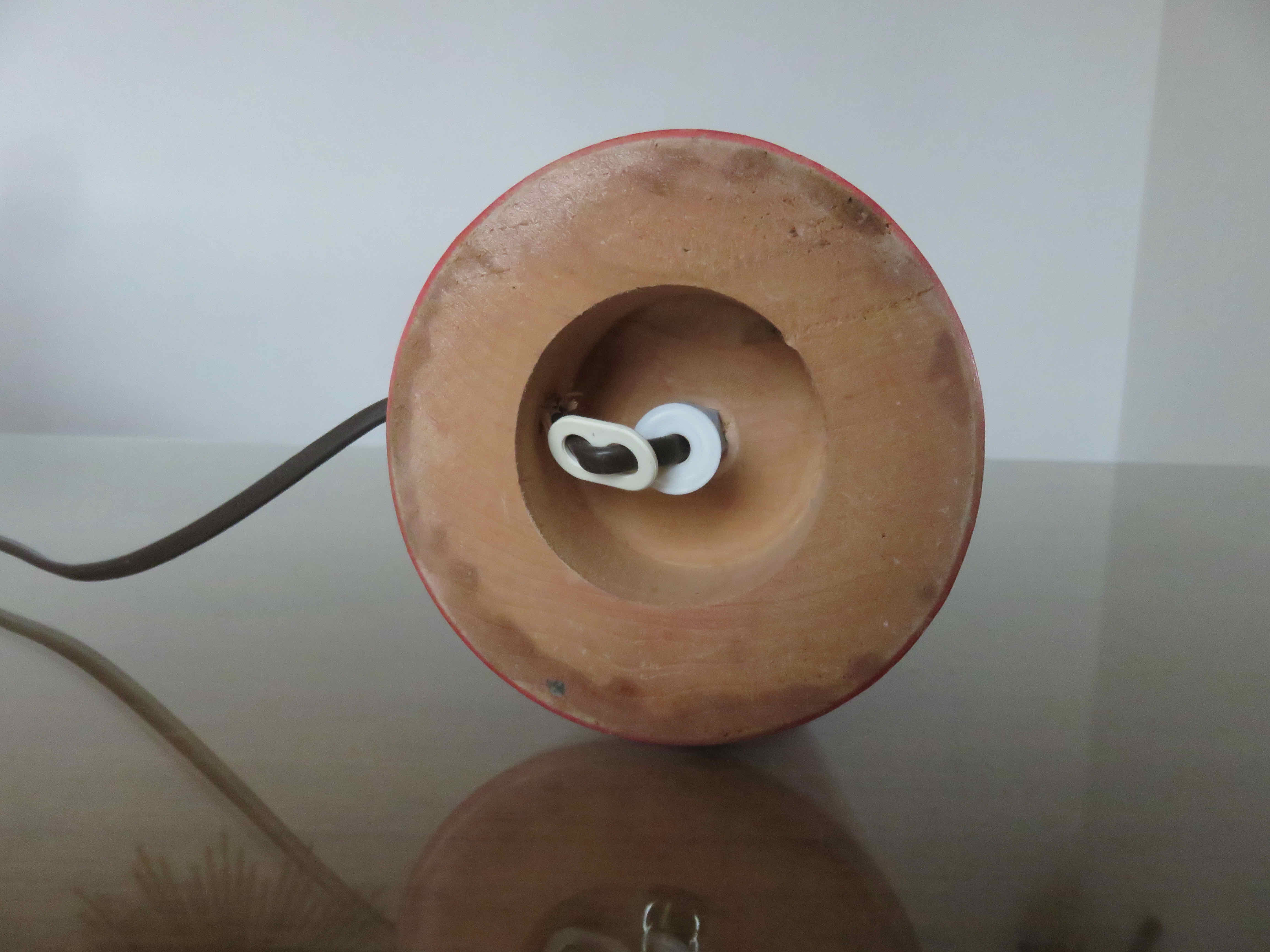 Wooden lamp " primary colors " 80s