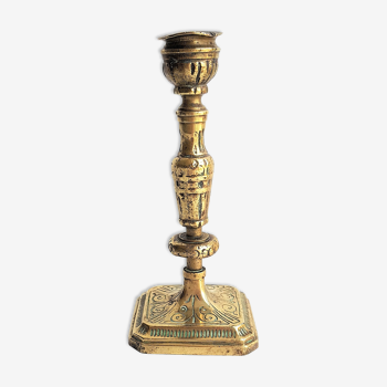 Old gilded candlestick