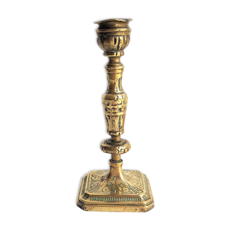 Old gilded candlestick