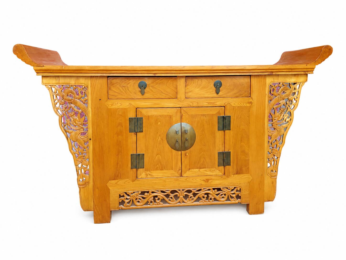 Chinese buffet in carved elm