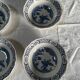 Set of 4 large Old Chelsea antique Mason's bowls
