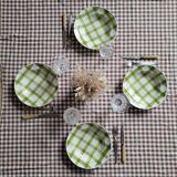 La Redoute x Selency set of 4 green soup plates
