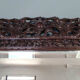Ancien miroir cadre bois sculpté de dragons Chine, Vietnam 73x57 cm