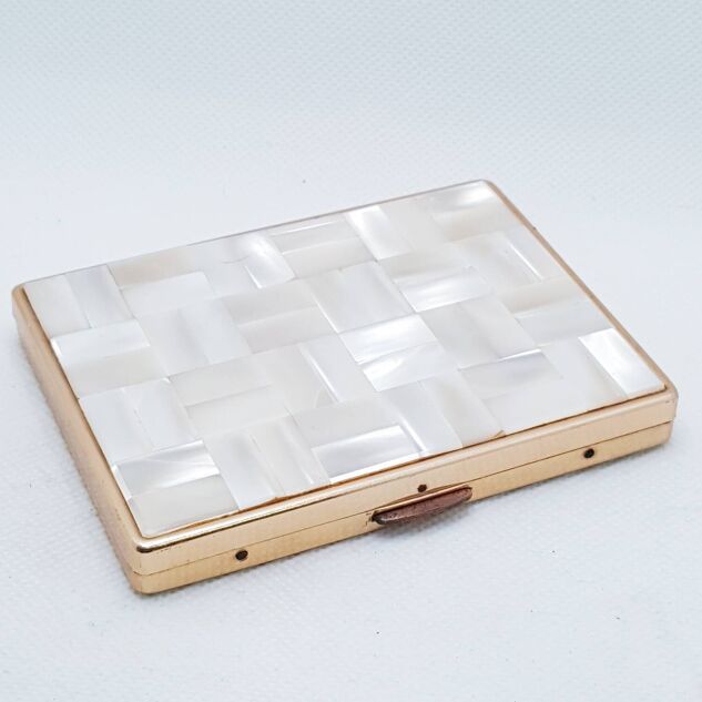 vintage mother of pearl cigarette case 1920s and Gold Holder with at 1stDibs Mother Of Pearl Cigarette Case