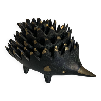 Vintage 1950 hedgehog ashtrays by Walter Bosse for Hertha Baller