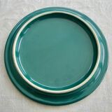 Ceramic plate under mat