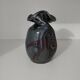 Vase émaillé signé par Thomas Buxo de forme libre asymétrique