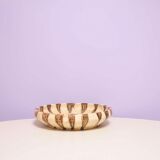 Beige round bowl with dots