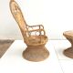 Emmanuelle vintage s 1970 Indonesia rattan chair