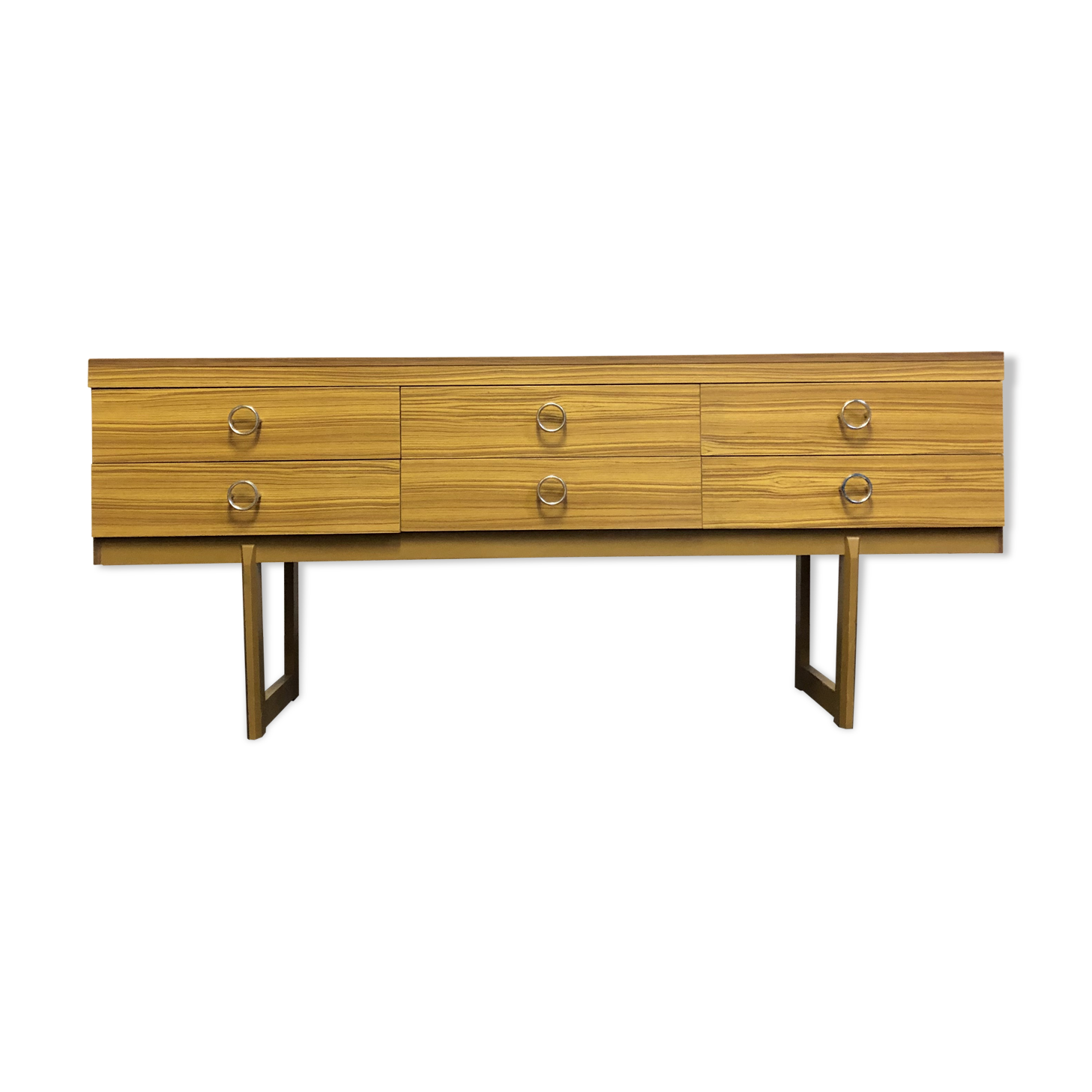 Vtg Mid Century Sideboard Danish Scandinavian Design Retro 70s Drawers