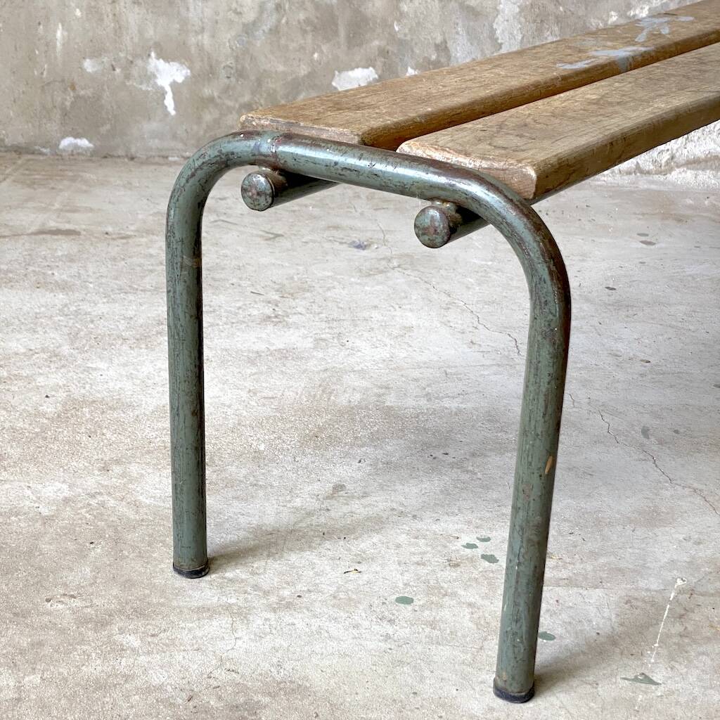 Vintage school bench