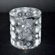Photophore lalique modèle tokyo orné de fleurs et perles dépoli signé lalique france