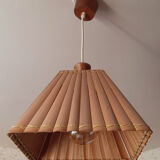 Square bamboo pendant lamp, vintage
