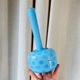 Blue opaline soliflore vase